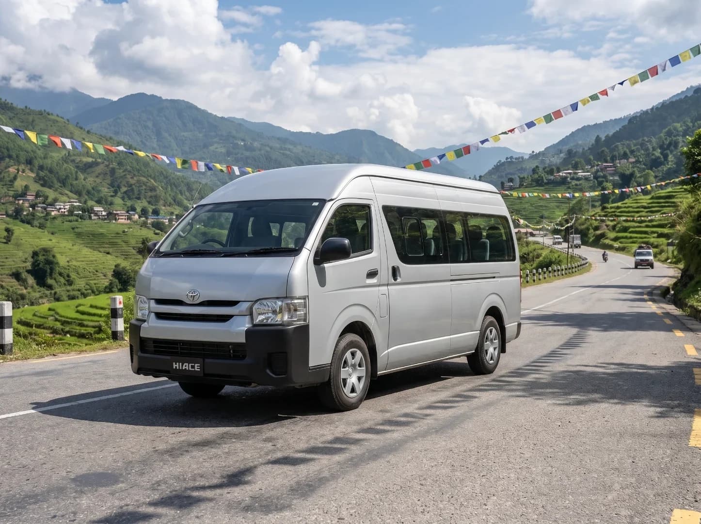 van/minibus for rent in Nepal